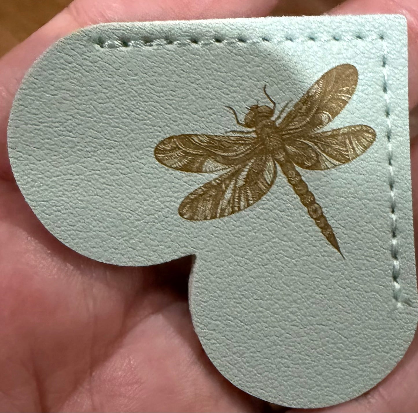 Leather Corner Bookmark with engraved