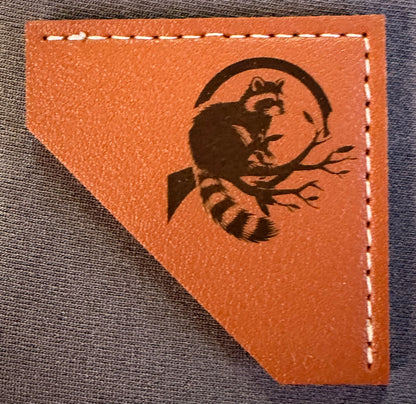 Leather Corner Bookmark with engraved