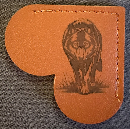 Leather Corner Bookmark with engraved