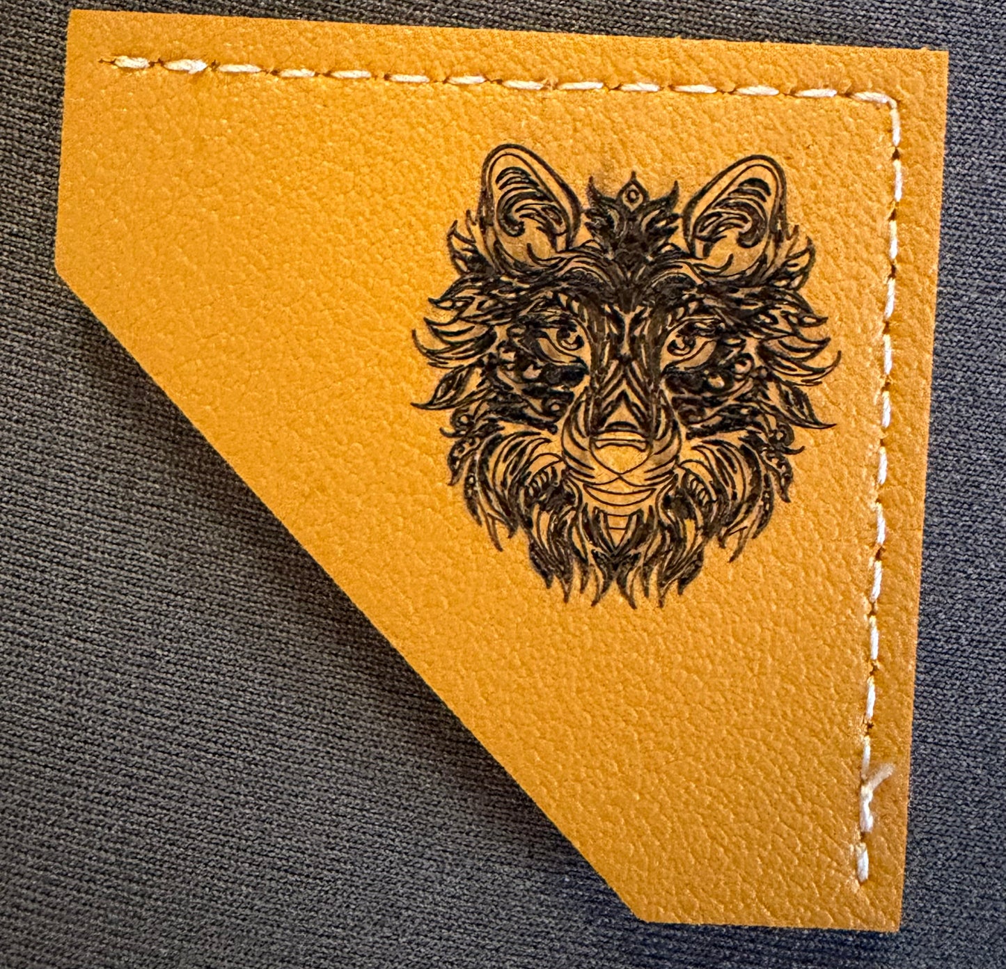 Leather Corner Bookmark with engraved