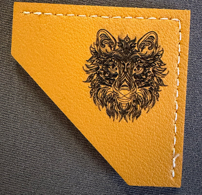 Leather Corner Bookmark with engraved