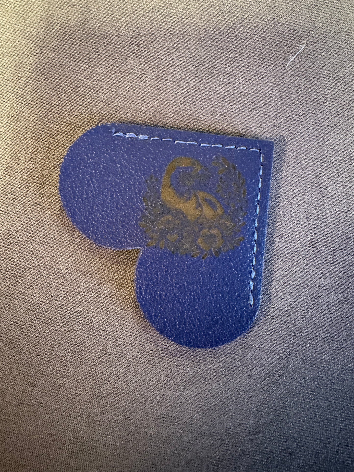 Leather Corner Bookmark with engraved