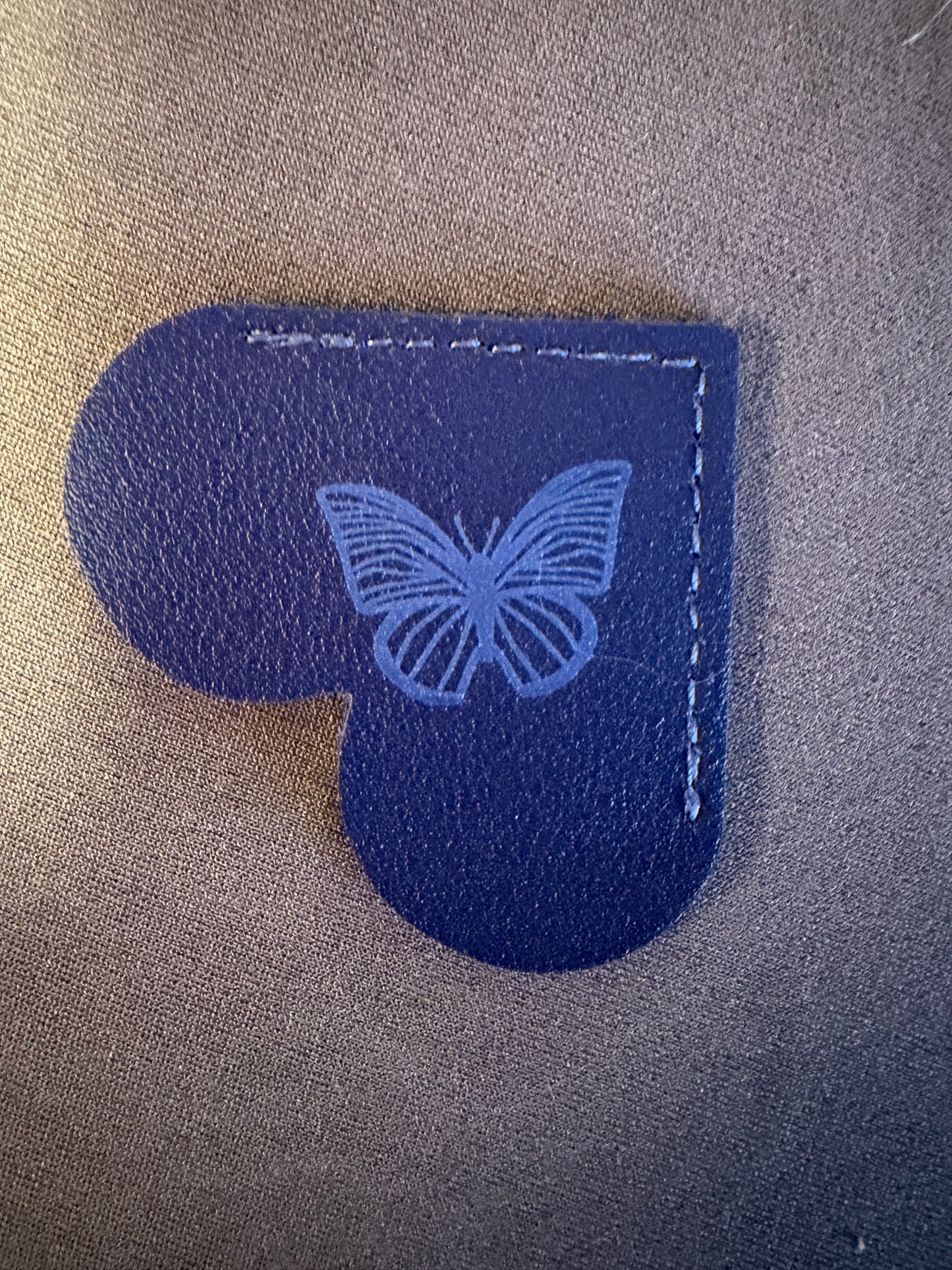 Leather Corner Bookmark with engraved