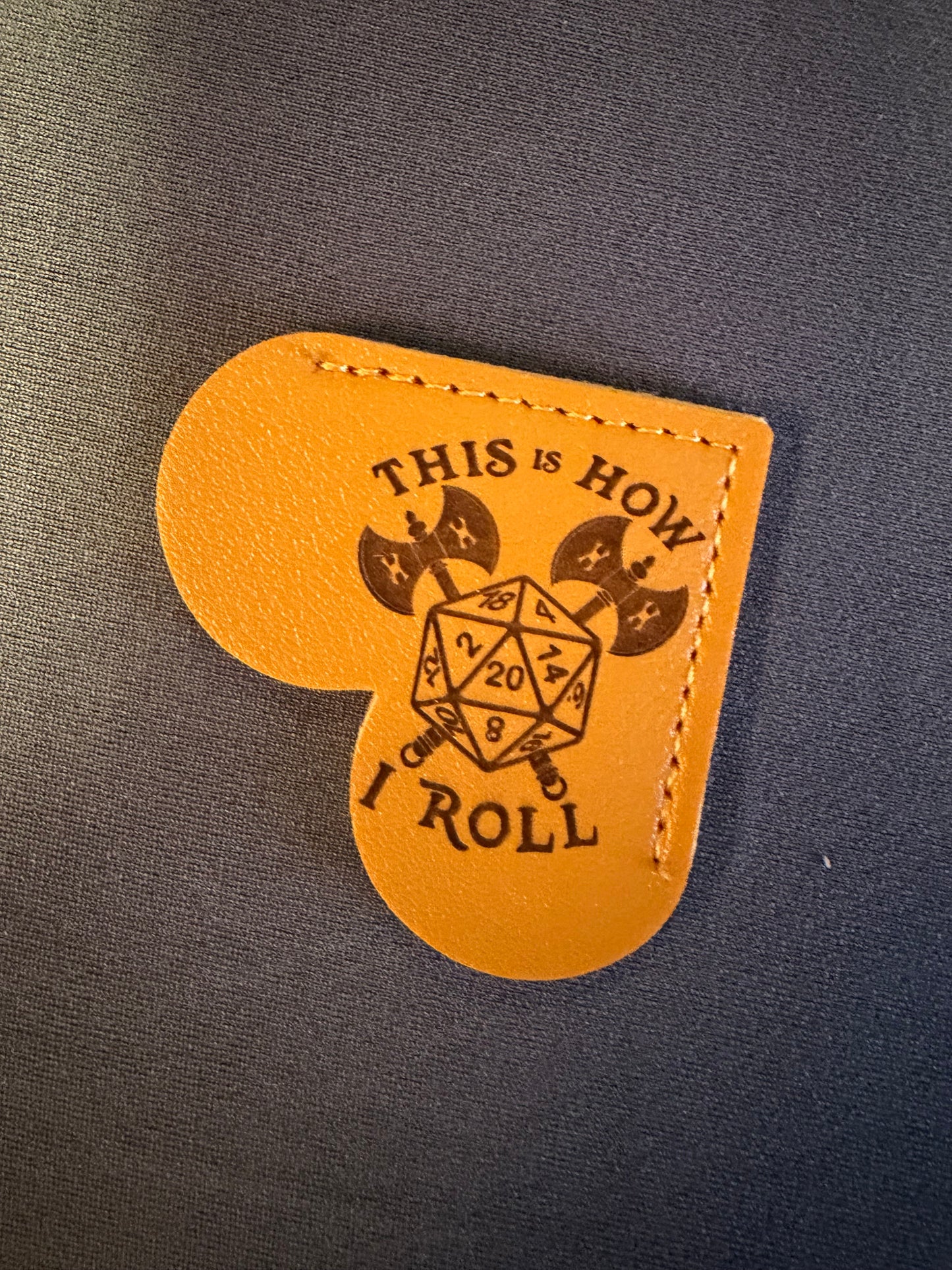 Leather Corner Bookmark with engraved