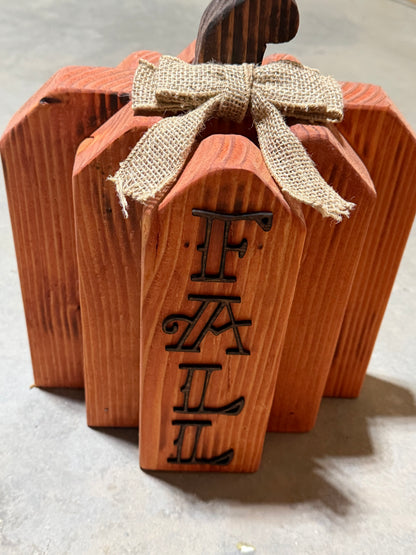 Wooden Pumpkin