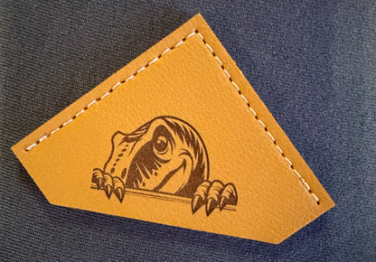 Leather Corner Bookmark with engraved