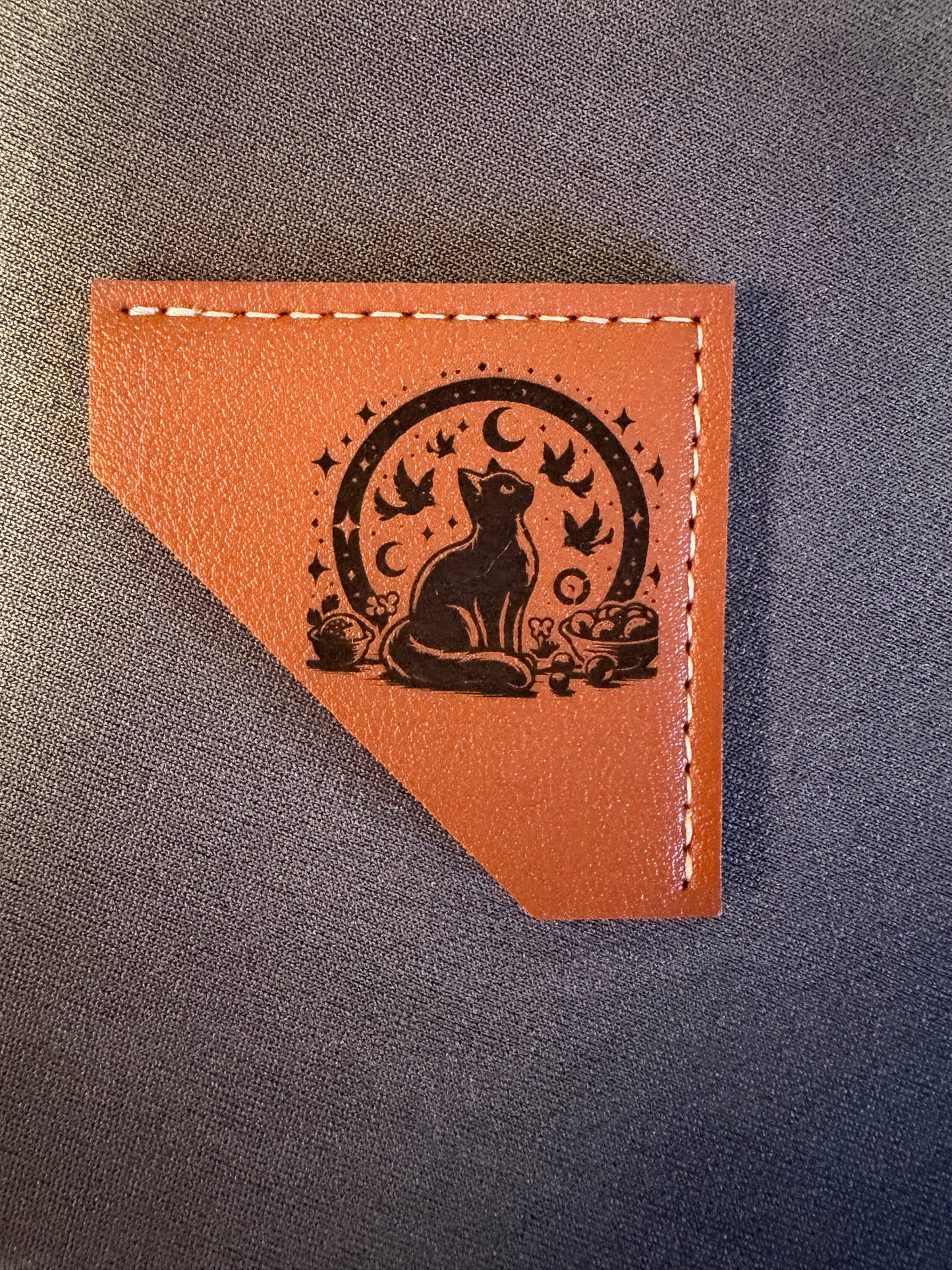 Leather Corner Bookmark with engraved