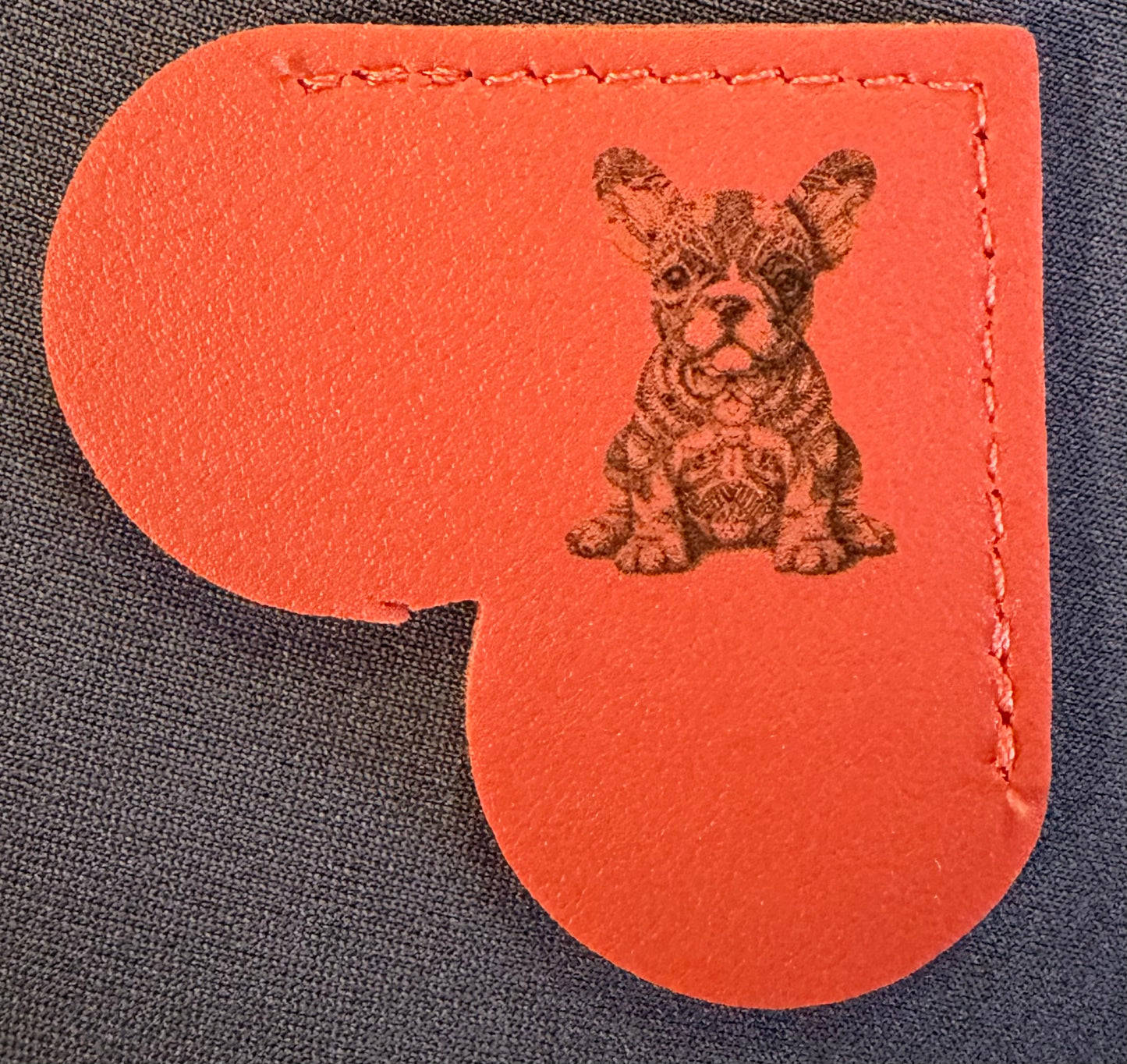Leather Corner Bookmark with engraved