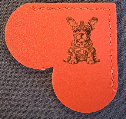 Leather Corner Bookmark with engraved