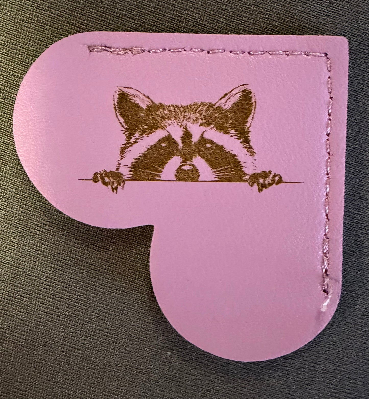 Leather Corner Bookmark with engraved