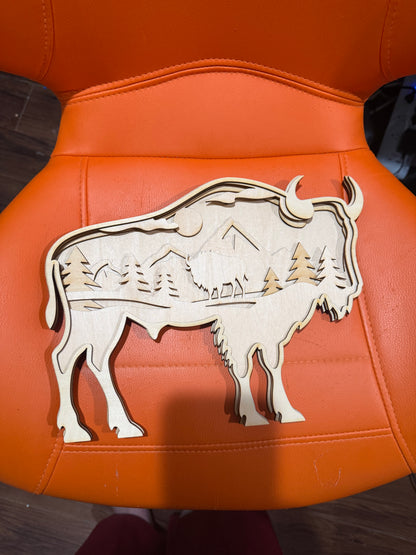 Laser layered Bison