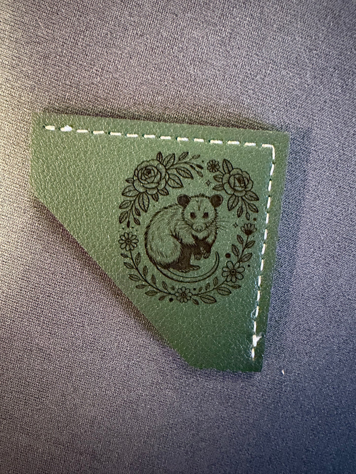Leather Corner Bookmark with engraved