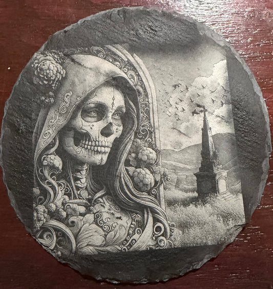 Lovely Skelton Slate Coasters