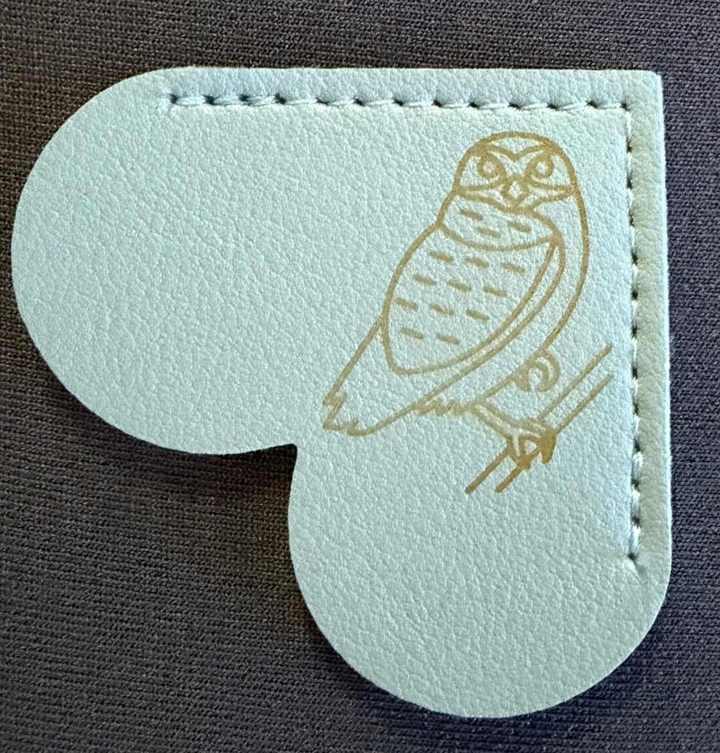 Leather Corner Bookmark with engraved